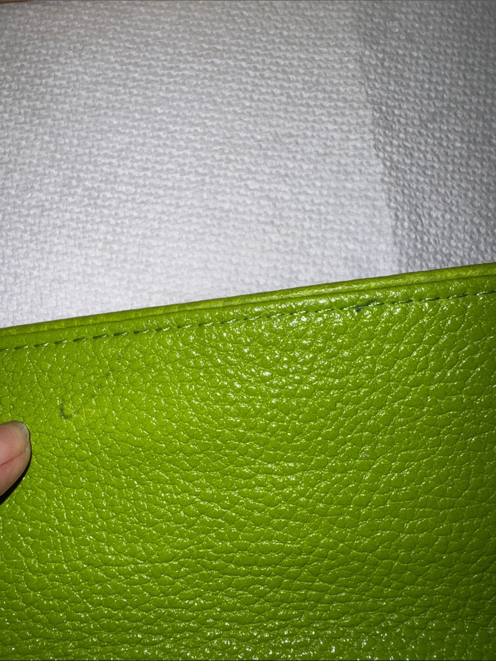 Michael Kors Lime Green Pebbled Leather Wallet - Picture 13 of 16